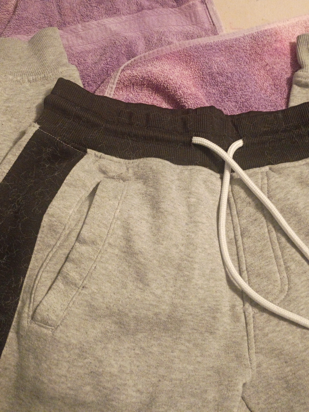 South Pole Grey Sweatpants with Black Waistband and Side Panels